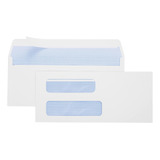 Escritura De Escritório 10 Envelopes De Janela Dupla Com Au