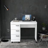 Escrivaninha 90cm 3 Gavetas Osaka Politorno Wt Cor Branco