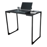 Escrivaninha Industrial Escritório Kelan Cor Preto 90 Cm Multiuso