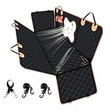 ESCRODOI Capa Protetora Carro Pet- 6 Em 1 Almofada Removível E Lavável- Impermeável- Resistente Ao Desgaste- Antiderrapante- Capa De Banco Traseiro De Carro Para Cachorro- Tamanho Universal