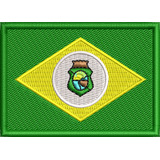 Escudo Bordado Bandeira Ceará Motociclista P