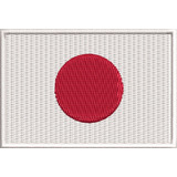Escudo Bordado Bandeira Do Japão Moto