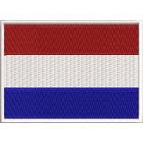 Escudo Bordado Bandeira Holanda Motoqueiro P