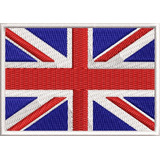 Escudo Bordado Bandeira Reino Unido Motoqueiro Militar Ban89