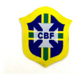 Escudo Bordado Cbf 5cm X 5 5cm Seleção Brasileira Costura