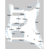 Escudo Branco Para Guitarra Tipo Stratocaster Hss 11 Furos