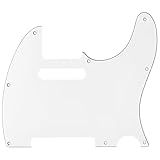 Escudo Branco Para Guitarra TL Com 08 Furos Padrão USA MEX