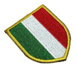 Escudo Brasão Itália Patch Bordado Para Camisa Jaqueta Boné