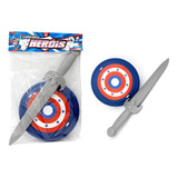 Escudo C Espada Capitao Herois Brinquedo Promoçao 