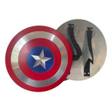 Escudo Capitão América Alumínio Com Alça Colecionável 30cm