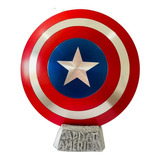 Escudo Capitão América Alumínio Com Suporte