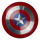 Escudo Do Capitão América Tamanho Real 60cm Metal Com Alças