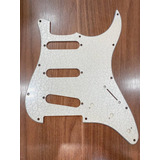 Escudo Guitarra Dolphin Strato 3s Paisley Sparkle Branco
