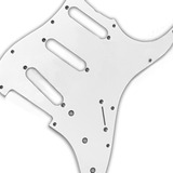 Escudo Guitarra Strato Spirit Para 3 Singles X200 W Branco Desenho Liso