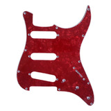 Escudo Guitarra Stratocaster Strato Sss Phoenix Vermelho