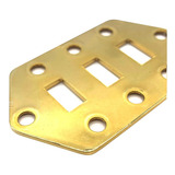 Escudo Metal Chave Control Dourado Mtl