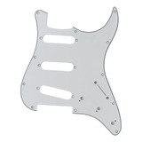 Escudo Para Guitarra Strato Sss 3 Camadas Branco Dolphin