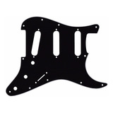 Escudo Preto Para Guitarra Modelo Fender Strato Usa Mex