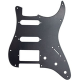 Escudo Preto Para Guitarra Modelo Stratocaster Hss 11 Furos