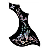 Escudo Protetor Adesivo Autocolante Para Violão Folk Floral