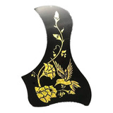 Escudo Protetor P violão Beija flor Madre Pérola Dourado