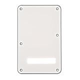 Escudo Tampa Traseiro Plate 3 Camadas Para Guitarra Branco
