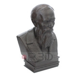 Escultura Busto Fiódor Dostoiévski 10cm