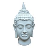 Escultura De Busto De Cabeça Buda