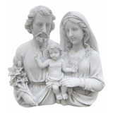 Escultura De Sagrada Família Busto Mármore Linda