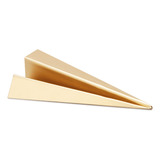 Escultura Decorativa Avião Metal Dourado 16cm 15578 Mart