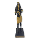 Escultura Deus Egípcio Thot Em Resina