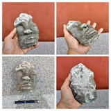 Escultura Face Pedra Sabão Antiga Artista