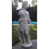Escultura Marmore Carrara Italia Antiga Jardim Med 161 Alt