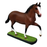 Escultura Miniatura De Cavalo Mangalarga Alazão Marchador