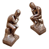 Escultura O Pensador Rodin Estátua Exclusivo Filosofia Luxo