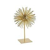 Escultura Ouriço Dourado Em Metal 13016 Mart