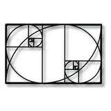 Escultura Parede Vazado Sequencia Fibonacci Mdf
