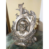Escultura Rara Em Bronze Antigo De Mesa