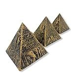 Escultura Trio De Pirâmides Egípcias Em Resina 7 5 Cm