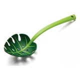 Escumadeira Folha Verde Utensílio De Cozinha 30 Cm Legumes