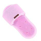 Esfoliador De Pés Para Chuveiro Escova De Limpeza Para Os Pés De Silicone Chinelo Esfoliante De Cerdas De Silicone Para Chuveiro Massageador De Pés De Pele Morta Com Ventosas