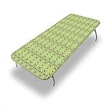 ESFVRG Toalha De Mesa Ajustada Ao Ar Livre De Meados Do Século Detalhes Do Bumerangue Em Forma Atômica Pontos E Linhas Cruzadas Capa De Mesa De 76 Cm X 182 Cm Para Mesa Dobrável De 1 8 M índigo
