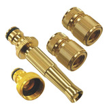 Esguicho Jato Metal 2 Engate Rápido Conector Torneira