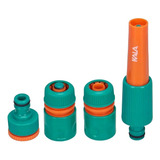 Esguicho Mangueira P Jardim Conjunto 4 Peças Kala 234443 Cor Verde