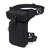 Eshow Bolsa De Mão Masculina Bolsa Tática Para Pernas Pochete Para Bicicleta Ciclismo Quadril Lona Mochilas Black211 Medium Bolsa De Perna