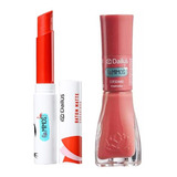 Esmalte E Batom Dailus Flamimos Coradinho kit 