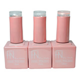 Esmalte Gel Fan Nails Cabine Uv led Kit 3 Lindas Cores 15ml