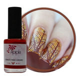 Esmalte Para Carimbo De Decoração De Unhas Apipila Marrom