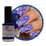 Esmalte Para Carimbo De Unhas Apipila Azul Metálico