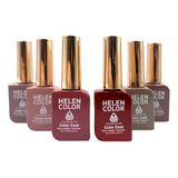 Esmaltes Em Gel Cremoso Helen Color Coleção Conexão 12ml 6un